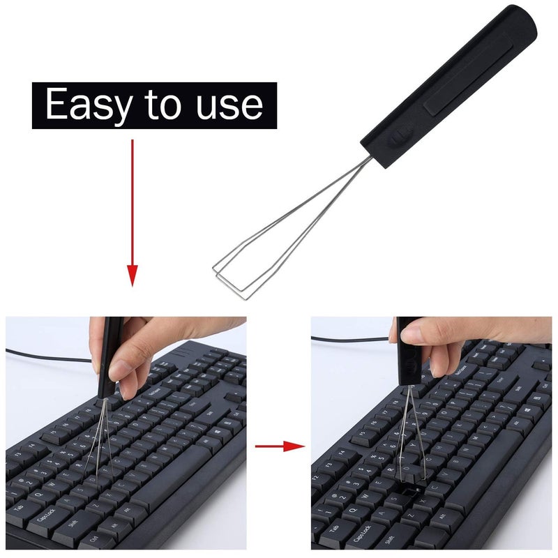 Fiada Keyboard Puller Keycap Removal Tool and 200 Pcs Rubber O-Ring Dampeners Plumbing Rubber O-Ring Seal for Switch and Mechanical Keyboard - Image 2